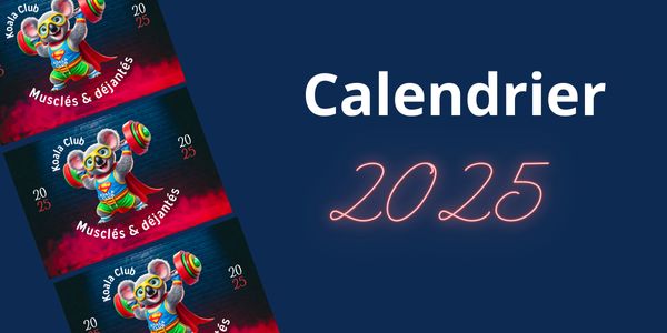 Calendrier 2025 du Koala Club, salle de sport à Villers-Bretonneux