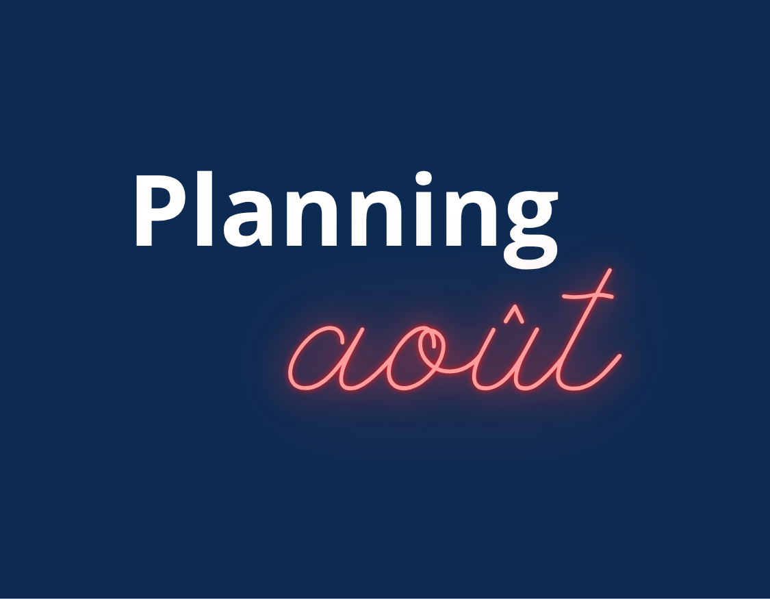Planning des cours collectifs Août 2025 - Koala Club