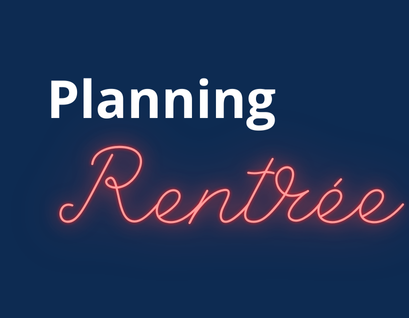 Planning rentrée 2025