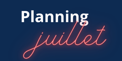 🗓 Planning des cours collectifs – Juillet